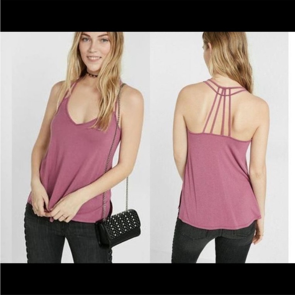EXPRESS one eleven strappy tank, blue, NWT size small - Picture 6 of 6